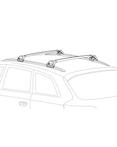 Barre portatutto alluminio nero profilo integrato Bmw X5 F15-G05 dal 2013 2