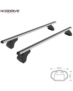 Barre portatutto portapacchi alluminio alumia Seat Ibiza 5p dal 2017