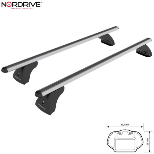 Barre portatutto portapacchi alluminio alumia VW Golf 5p VII-VIII
