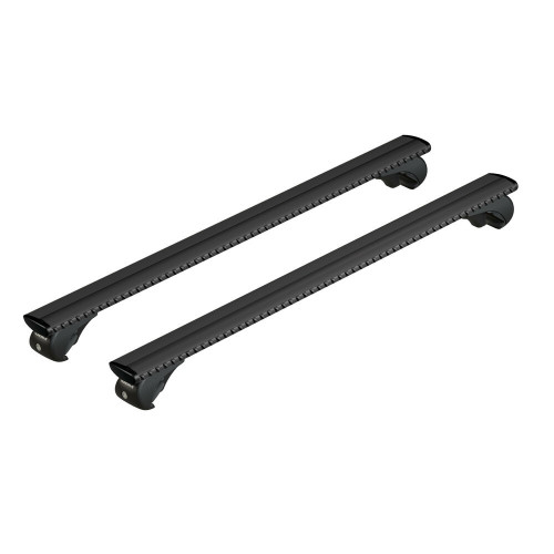 Barre portatutto portapacchi alluminio nero 108cm Silenzio Rail corrimano aperti