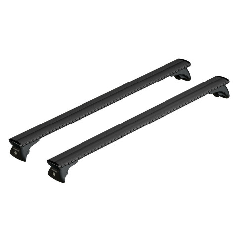 Barre portatutto portapacchi alluminio nero 127cm Silenzio profilo integrato
