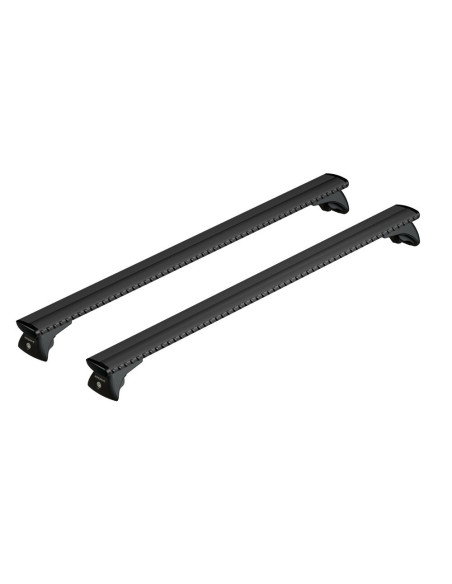 Barre portatutto portapacchi alluminio nero 127cm Silenzio profilo integrato