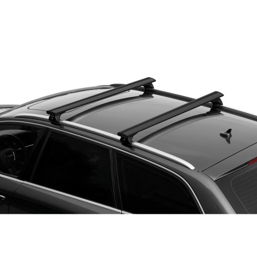 Barre portatutto portapacchi alluminio nero 127cm Silenzio profilo integrato