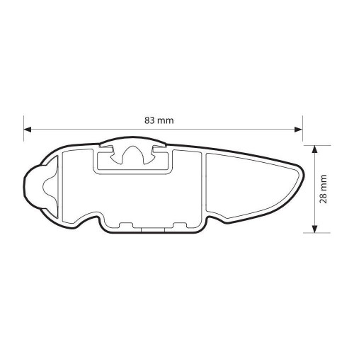 Barre portatutto portapacchi alluminio nero 127cm Silenzio profilo integrato