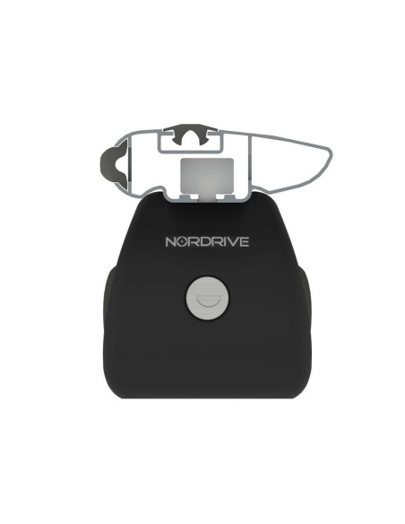 Barre portatutto portapacchi alluminio nero 128cm Silenzio Rail corrimano aperti