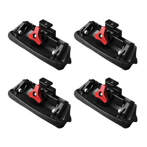 Barre portatutto portapacchi alluminio nero Hyundai Santa Fe' dal 2018 con railing