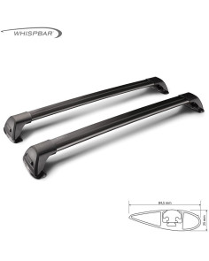 Barre portatutto portapacchi alluminio nero Skoda Octavia 5p 2013-2019