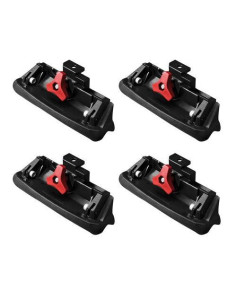 Barre portatutto portapacchi alluminio nero Subaru Legacy SW 2003-2009 2