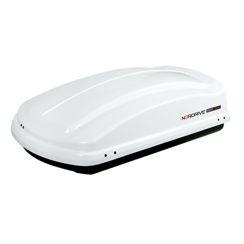 Box Auto Portatutto Portapacchi Nordrive in ABS 330 litri Bianco lucido