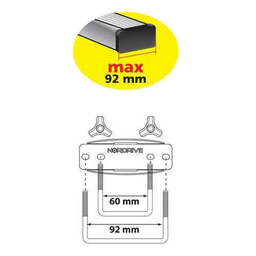 Box Auto Portatutto Portapacchi Nordrive in ABS 330 litri Bianco lucido