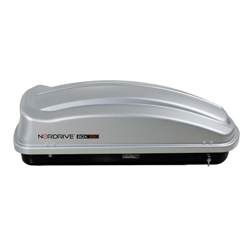 Box Auto Portatutto Portapacchi Nordrive in ABS 330 litri Grigio Goffrato