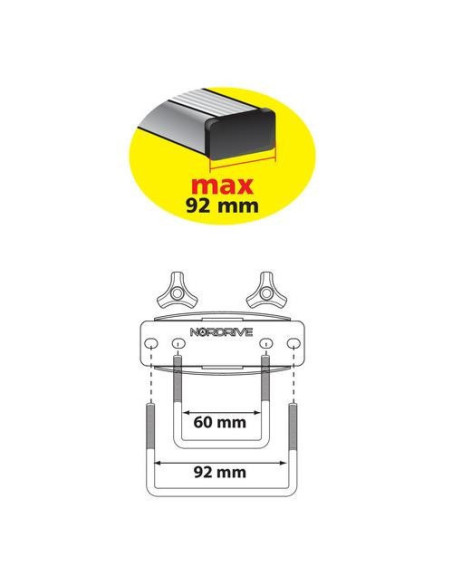 Box Auto Portatutto Portapacchi Nordrive in ABS 330 litri Grigio Goffrato