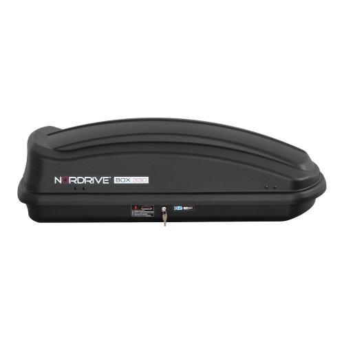 Box Auto Portatutto Portapacchi Nordrive in ABS 330 litri Nero Goffrato