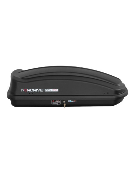 Box Auto Portatutto Portapacchi Nordrive in ABS 330 litri Nero Goffrato