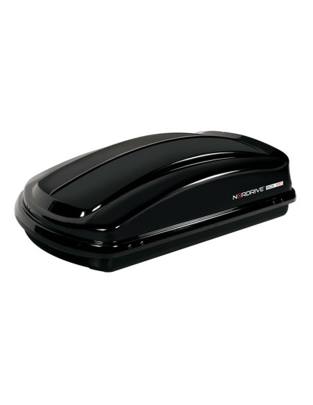 Box Auto Portatutto Portapacchi Nordrive in ABS 330 litri Nero lucido