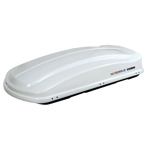 Box Auto Portatutto Portapacchi Nordrive in ABS 430 litri Bianco Lucido