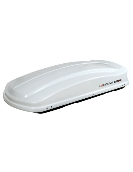 Box Auto Portatutto Portapacchi Nordrive in ABS 430 litri Bianco Lucido