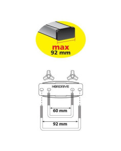 Box Auto Portatutto Portapacchi Nordrive in ABS 430 litri Bianco Lucido 2