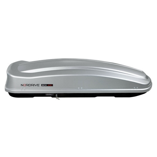 Box Auto Portatutto Portapacchi Nordrive in ABS 430 litri Grigio Goffrato