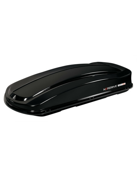 Box Auto Portatutto Portapacchi Nordrive in ABS 430 litri Nero Lucido