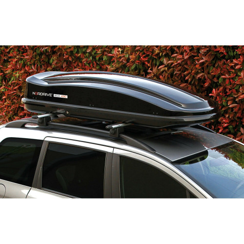 Box Auto Portatutto Portapacchi Nordrive in ABS 430 litri Nero Lucido