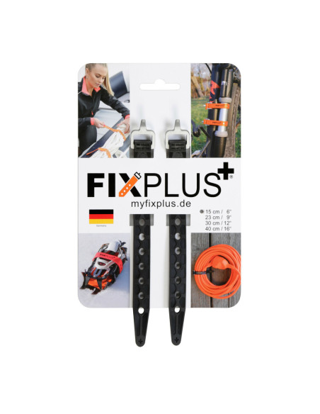 Coppia cinghie elastiche di fissaggio FixPlus Nano 1,25x15cm