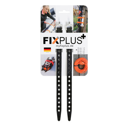 Coppia cinghie elastiche di fissaggio FixPlus Nano 1,25x23cm