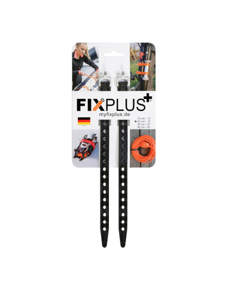 Coppia cinghie elastiche di fissaggio FixPlus Nano 1,25x23cm