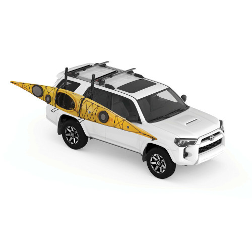 Porta kayak e 2 tavole da surf estensibile per barre portatutto Yakima ShowDown