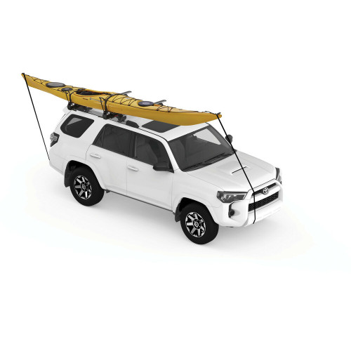 Porta kayak e 2 tavole da surf estensibile per barre portatutto Yakima ShowDown