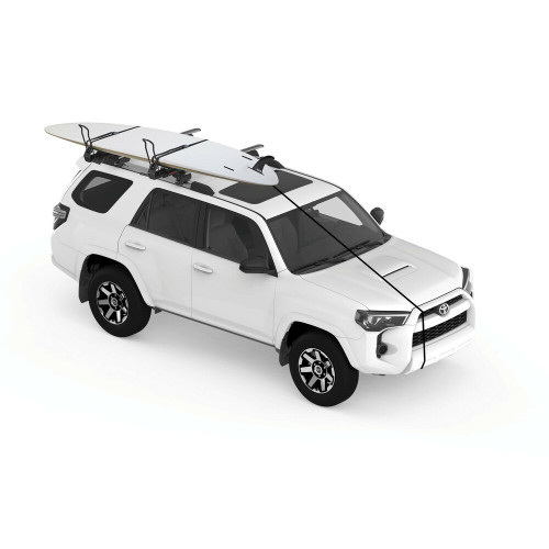 Porta kayak e 2 tavole da surf estensibile per barre portatutto Yakima ShowDown