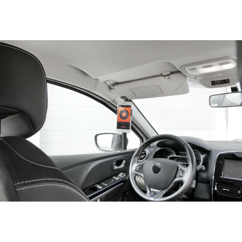 Porta telefono Visor Snap regolabile per visiera parasole