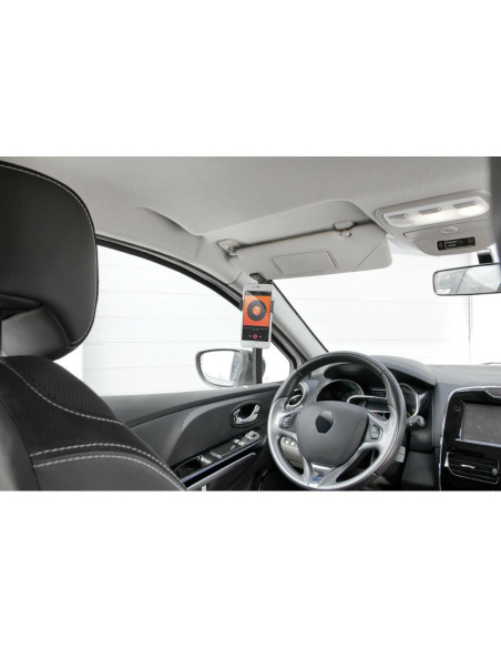 Porta telefono Visor Snap regolabile per visiera parasole