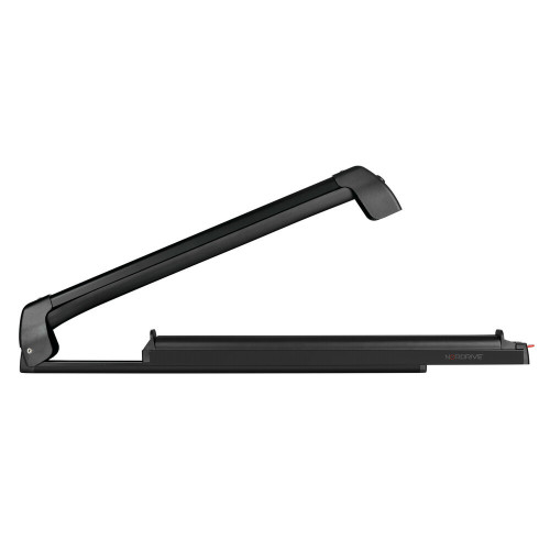 Portasci e Snowboard PS-60 Scorrevole in alluminio nero per barre 6 sci o 4 snow