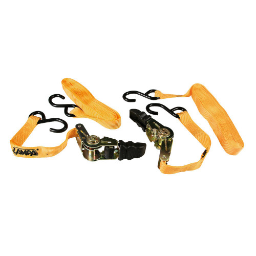 Set 2 nastri tensori con cricchetto a doppio gancio S - 500 cm