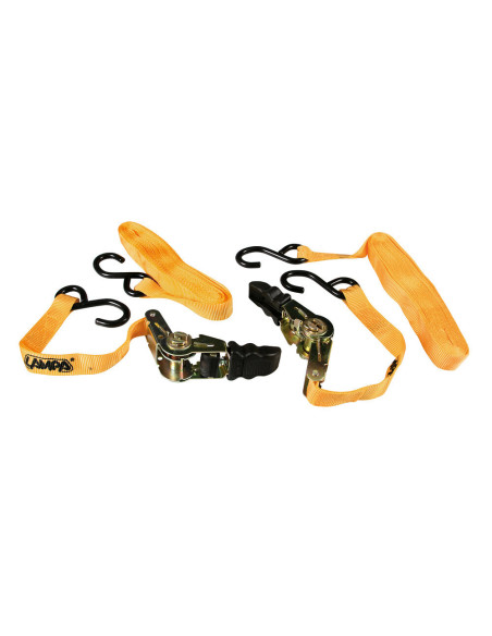 Set 2 nastri tensori con cricchetto a doppio gancio S - 500 cm