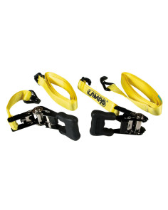 Set 2 nastri tensori per trasporto carico con cricchetto 5 metri 4000kg