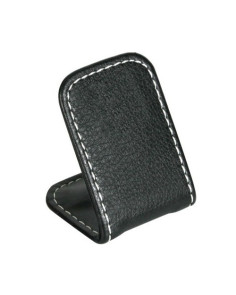 Supporto portatelefono magnetico in pelle naturale con base adesiva