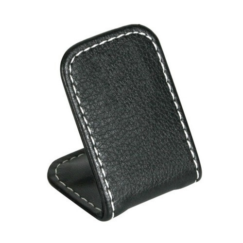 Supporto portatelefono magnetico in pelle naturale con base adesiva