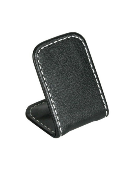 Supporto portatelefono magnetico in pelle naturale con base adesiva