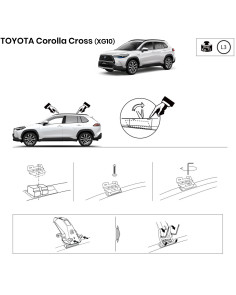 Kit barre portatutto LP56 per Toyota Corolla Cross dal 2022 2