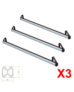 3 Barre portatutto XAL-PRO alluminio Land Rover Defender 90/110 dal 2019