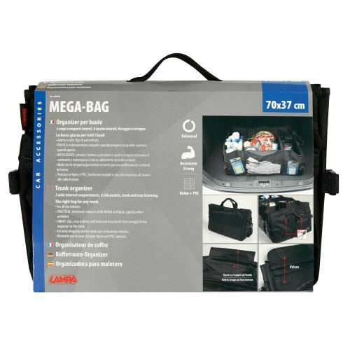 Borsa organizer in nylon per baule 70x37cm