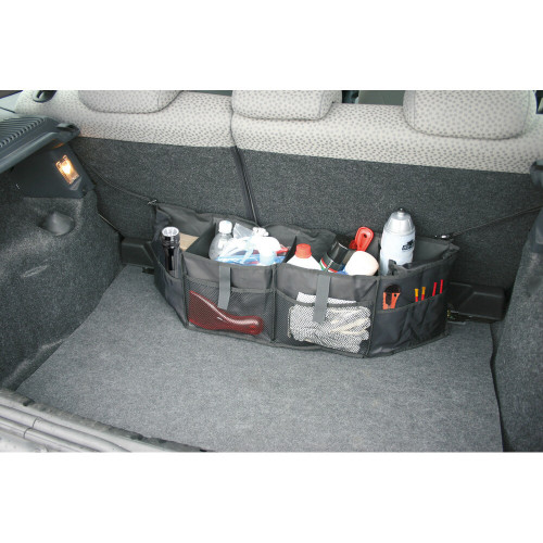 Borsa portaoggetti organizer per baule con tasche 74x24x14,5cm