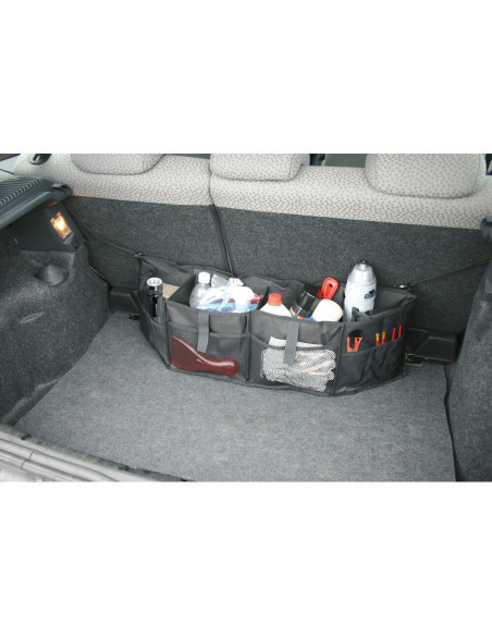 Borsa portaoggetti organizer per baule con tasche 74x24x14,5cm