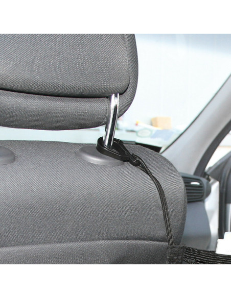 Tasca a rete elasticizzata multiuso per installazione tra i sedili 28x32cm
