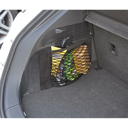 Tasca a rete elasticizzata multiuso fissaggio in moquette 40x25cm