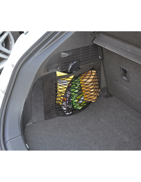 Tasca a rete elasticizzata multiuso fissaggio in moquette 40x25cm