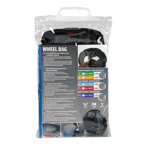 Borsa copriruota con maniglia trasporto ruota standard diametro 58cm