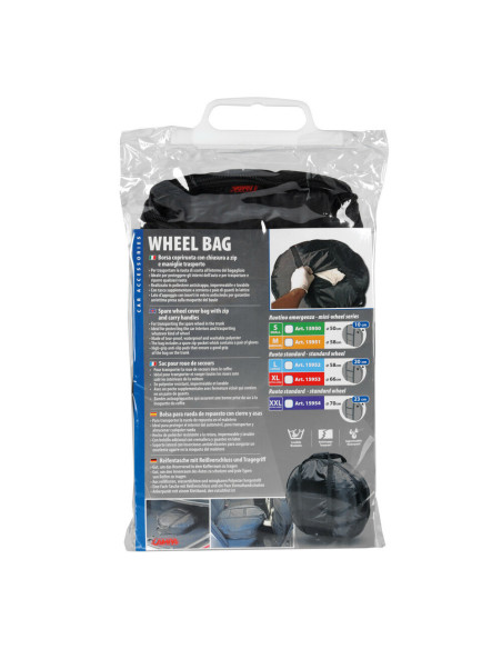 Borsa copriruota con maniglia trasporto ruota standard diametro 58cm